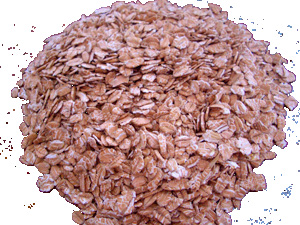 Cooked wheat flakes